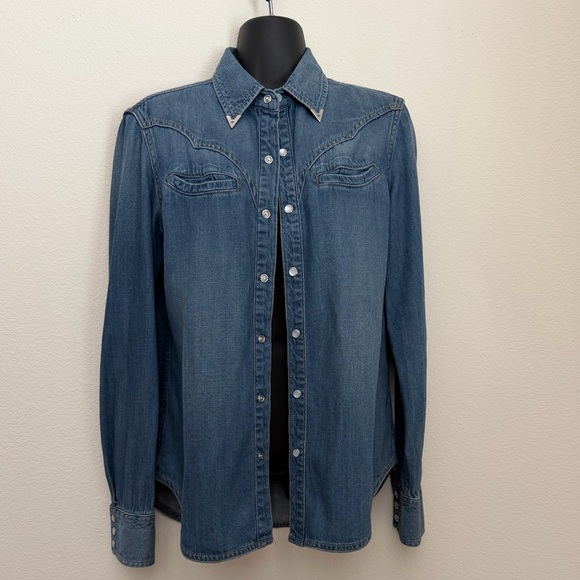 Joe's Jeans Tops - Joe's Jeans Light Blue Denim Shirt western snap button